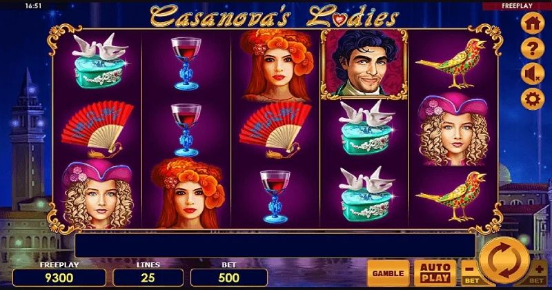 Play in Casanova’s Ladies Slot Online from Amatic for free now | www.caruikit.com