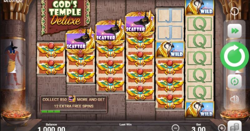 Play in God's Temple Deluxe slot online from Booongo for free now | www.caruikit.com