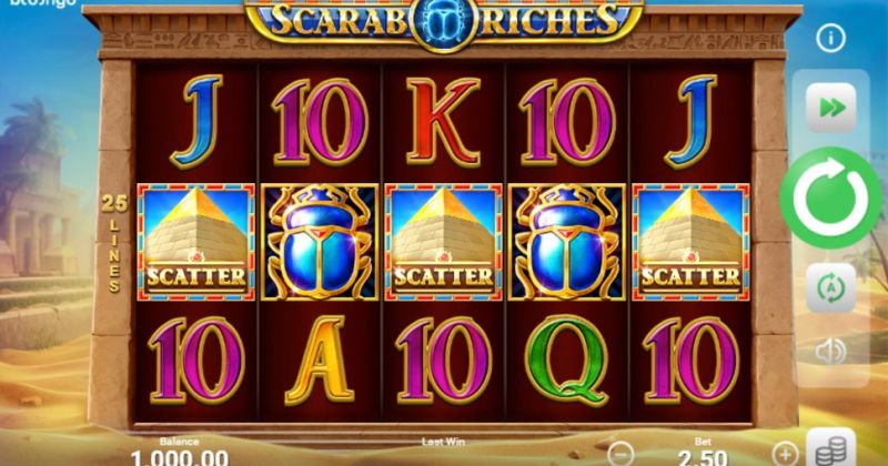 Play in Scarab Riches slot online from Booongo for free now | www.caruikit.com